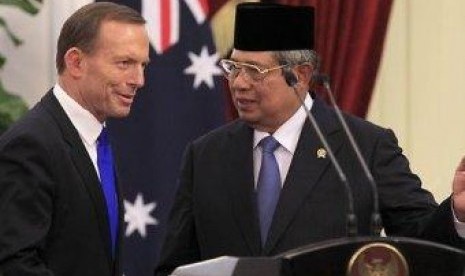 Tony Abbott dan Susilo Bambang Yudhoyono 