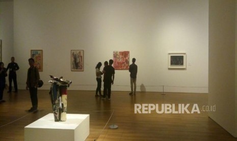 Pengunjung di Museum Macan, Jakarta naik dua kali lipat pada libur panjang akhir tahun, Ahad (28/12).