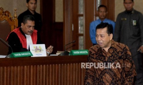 Terdakwa kasus korupsi KTP Elektronik Setya Novanto