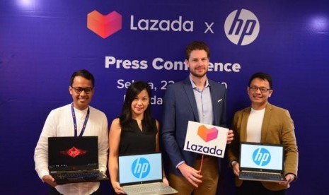 Lihat Potensi Pasar Gaming, Lazada Gandeng HP Hadirkan Laptop Omen di Brand Day. (FOTO: Lazada)