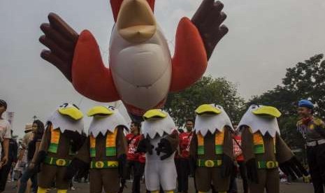 Maskot Asian Para Games 2018 'Momo'.