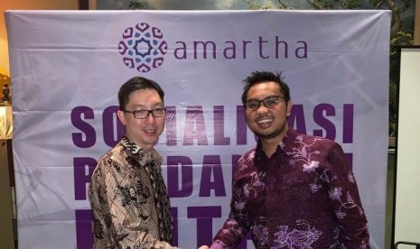 Amartha dan Bank Permata Permudah Lender Pinjaman Fintech. (FOTO: Amartha)