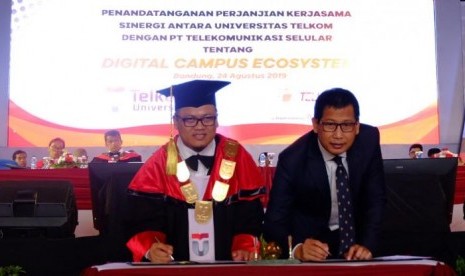 Laboratorium Teknologi hingga Aplikasi Telkomsel Dukung Ekosistem Digital Kampus. (FOTO: Telkomsel)