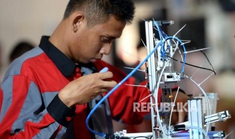 Siswa SMK sedang mengikuti Lomba Kompetensi Siswa SMK 2019 (ilustrasi)