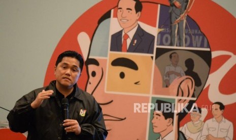 Ketua Tim Kampanye Nasional Jokowi-Ma'ruf Amin Erick Thohir.