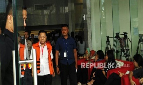 Suspect in e-ID card procurement case, Setya Novanto. 