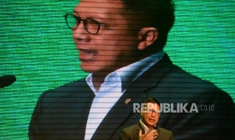 Menteri Agama Lukman Hakim Saifuddin memberikan sambutan pada acara Peluncuran Seleksi Prestasi Akademik Nasional dan Ujian Masuk Perguruaan Tinggi Keagamaan Islam Negeri Tahun 2019 (SPAN-UM PTKIN 2019) di Jakarta, Rabu (23/1).