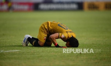 Kiper Madura United Muhammad Ridho.