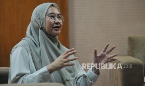 BKMT Banyak Belajar dari Aisyiyah. Ketua Umum Badan Kontak Majelis Taklim (BKMT) Syifa Fauzia dalam sesi wawancara dengan Republika di Jakarta, Senin (1/4).