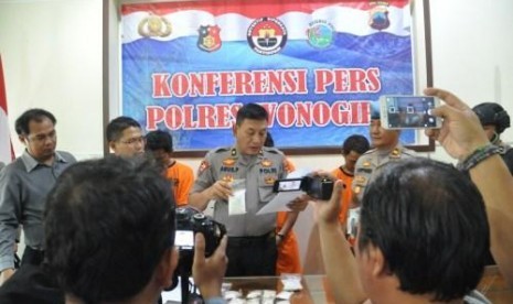  Konferensi pers narkoba di Polres Wonogiri