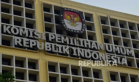  Logo Komisi Pemilihan Umum Republika Indonesia. Republika/Iman Firmansyah