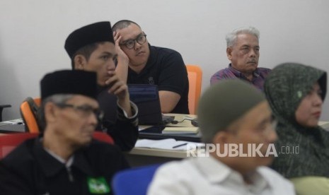 Peserta mengikuti pelatihan akuntansi masjid di Jakarta, Ahad (3/6).