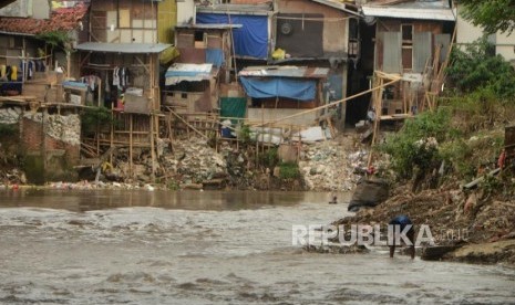 DAS Ciliwung di wilayah Manggarai, Jakarta (ilustrasi) 