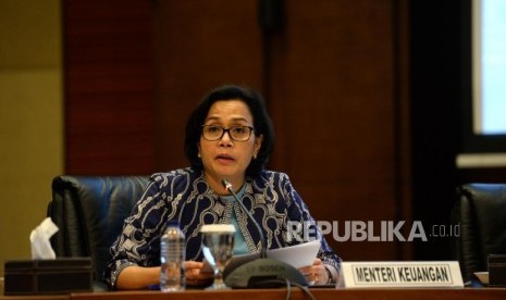 Aturan Ekspor dan Impor Penumpang. Menteri Keuangan Sri Mulyani memberikan paparan saat konferensi pers di Gedung Kementerian Keuangan, Jakarta, Kamis (28/12).