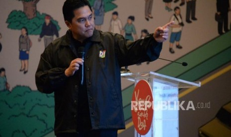 Ketua Tim Kampanye Nasional Jokowi-Ma'ruf Amin Erick Thohir.