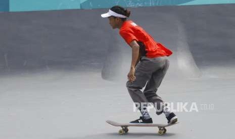 Atlet skateboard putra Indonesia Sanggoe Darma Tanjung (ilustrasi). Sanggoe menyabet emas skateboard SEA Games 2019 dari nomor street putra.