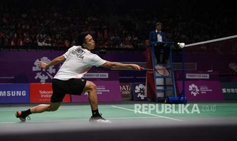 Pebulu tangkis Indonesia Jonatan Christie.