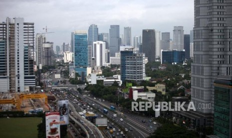 Deretan gedung-gedung perkantoran di Jakarta. ilustrasi