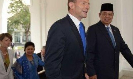 Tony Abbott dan Susilo Bambang Yudhoyono 