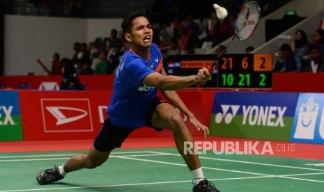 Pebulu tangkis tunggal putra, Chico Aura Dwi Wardoyo, salah satu andalan Indonesia di Kejuaraan Beregu Asia 2022.