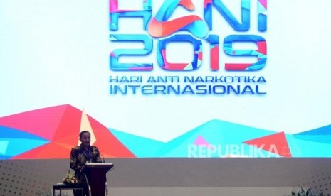 Kepala Badan Narkotika Nasional (BNN) Komjen Pol Heru Winarko menyampaikan sambutan pada acara peringatan Hari Anti Narkoba Internasional 2019 di Jakarta, Rabu (26/6).