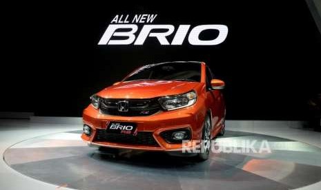 Peluncuran Honda New Brio. Mobil All New Brio diluncurkan saat GIIAS 2018 di ICE BSD, Tangerang Selatan, Banten, Kamis (1/8).