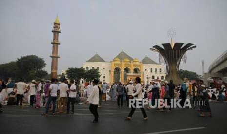 Masjid Agung Sultan Mahmud Badaruddin, Palembang, Sumatera Selatan.