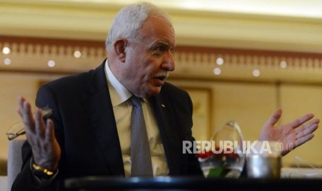 Menteri Luar Negeri Palestina Riyad Al Maliki