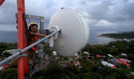 Ditunjang Infrastruktur, Pelanggan Telkomsel di Perbatasan Nunukan Capai 75 Persen. (FOTO: Sufri Yuliardi)