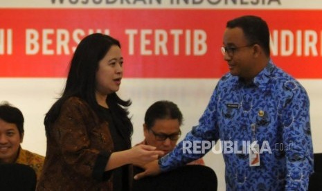 Puan Maharani (kiri) dan Gubernur DKI Jakarta Anies Baswedan (kanan). Anies dan Puan sangat sulit bersatu di Pilpres karena ego keduanya yang sulit ditekan.