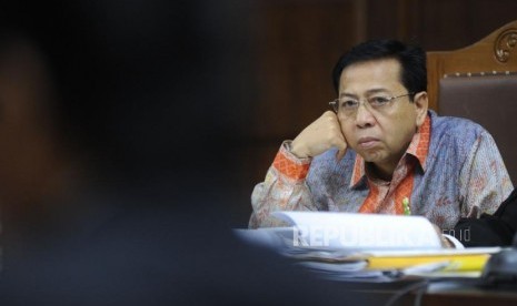 Defendant in e-ID card graft-case, Setya Novanto.