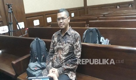 Politisi PKS Yudi Widiana Adia menjalani sidang pembacaan tuntutan di Pengadilan Tipikor Jakarta, Rabu (21/2).