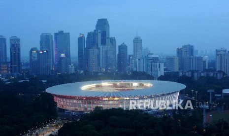 Stadion Utama Gelora Bung karno (SUGBK) yang akan menjadi arena perlombaan cabang olahraga atletik.