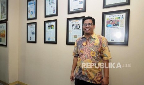 CEO Rumah Zakat Nur Efendi saat berkunjung ke Kantor Republika, Jakarta Selatan, Kamis (21/12).