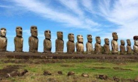 Patung di Easter Island 