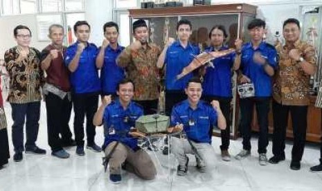  Tim mahasiswa Universitas Muhammadiyah Surakarta (UMS) yang tergabung dalam Tim Aerobo mengirimkan satu karya dalam ajang lomba Kontes Robot Terbang Indonesia (KRTI) 2019