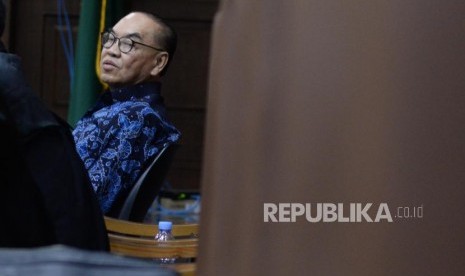 Terdakwa Johannes Budisutrisno Kotjo menjalani  sidang lanjutan kasus dugaan suap proyek PLTU Riau-1 dengan terdakwa Johannes Budisutrisno Kotjo di Pengadilan Tipikor, Jakarta, Kamis (1/11/2018).