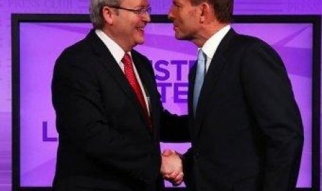 Kevin Rudd dan Tony Abbott