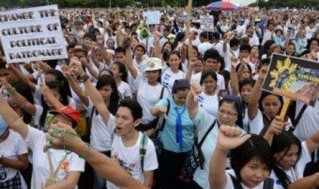 Demo antikorupsi di Manila 