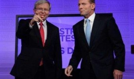 Kevin Rudd dan Tony Abbott