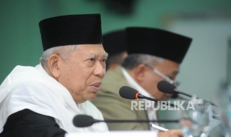 Ketua Umum Majelis Ulama Indonesia (MUI) KH. Ma'ruf Amin.