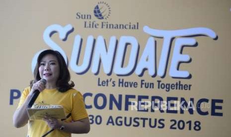 Presiden Direktur Sun Life Financial Indonesia Elin Waty. PT Sun Life Financial Indonesia meluncurkan produk syariah yakni Asuransi Salam Anugerah Keluarga.