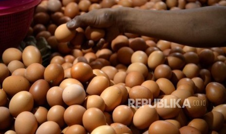 Harga telur ayam melonjak (ilustrasi). 