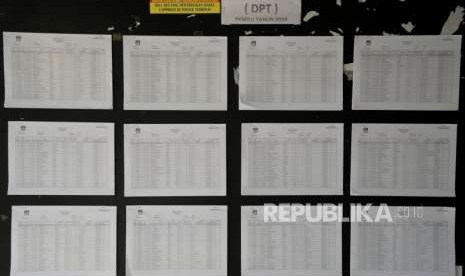 Daftar Pemilih Tetap (DPT) Pemilu 2019 (ilustrasi)