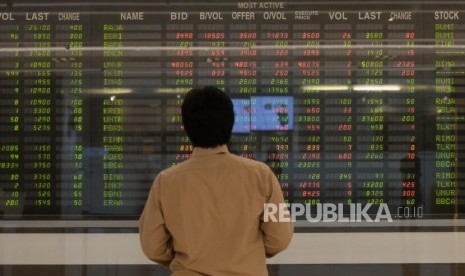 Layar besar menunjukan pergerakan harga saham di Bursa Efek Indonesia (BEI), Jakarta. Perusahaan manajer investasi, Syailendra Capital menilai sejak 2005 sampai 2020, reksadana aktif di Indonesia memiliki kinerja di bawah benchmark yang menjadi acuan kinerja secara tahunan. Sebagian besar reksadana saham aktif mencatatkan kinerja di bawah benchmark pada 11 dari 16 tahun terakhir.  Ilustrasi