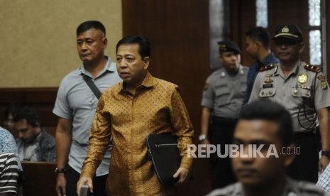 Defendant of e-ID card procurement graft-case, Setya Novanto.