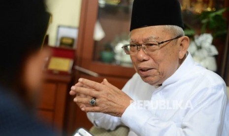 Ketua Umum Majelis Ulama Indonesia (MUI) KH Ma'ruf Amin 