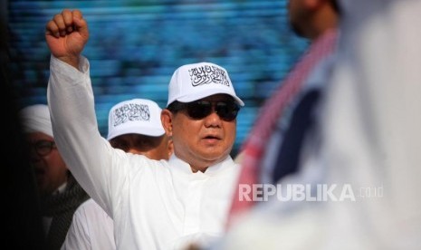 Calon presiden nomor urut 2 Prabowo Subianto.