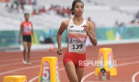 Sprinter putri Indonesia Alvin Tehupeiory.