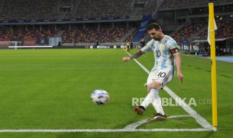 Pemain bintang Argentina Lionel Messi